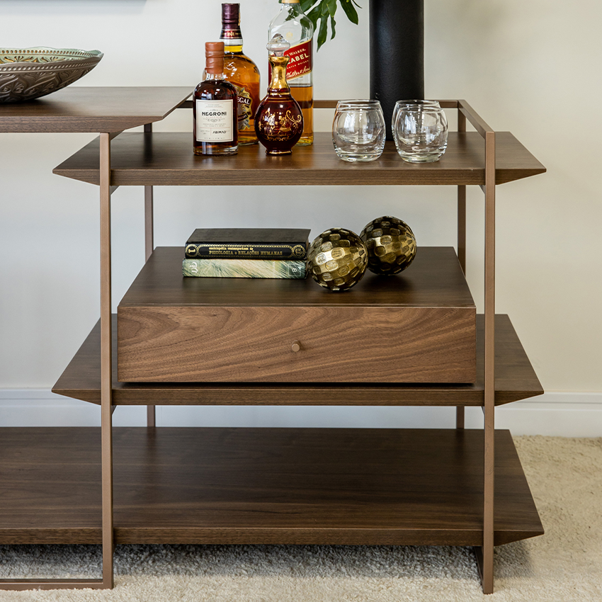 gaveta flutuante do rack adrian